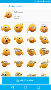 اسکرین شات برنامه More Stickers For WhatsApp 5