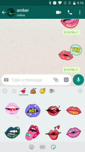 اسکرین شات برنامه Sexy Lips Kiss Stickers for WhatsApp,WAStickerApps 3