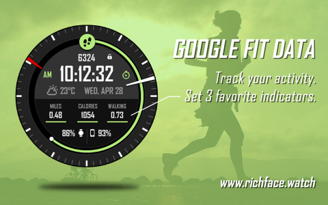 اسکرین شات 3 برنامه Active Point Watch Face