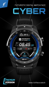 اسکرین شات برنامه Cyber Watch Face 1