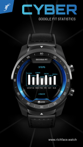 اسکرین شات برنامه Cyber Watch Face 5