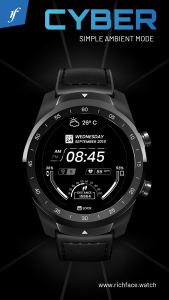 اسکرین شات برنامه Cyber Watch Face 6