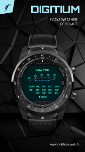 اسکرین شات 4 برنامه Digitium Watch Face