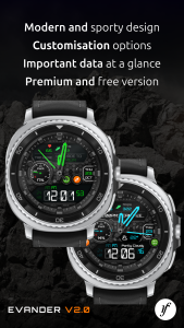 اسکرین شات 2 برنامه Evander Watch Face
