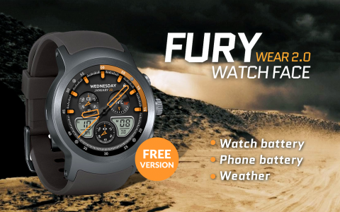 اسکرین شات برنامه Fury Watch Face 1