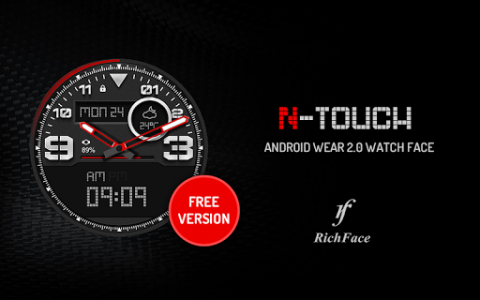اسکرین شات برنامه N-touch Watch Face 1