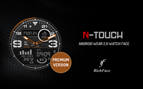اسکرین شات برنامه N-touch Watch Face 2