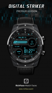 اسکرین شات 2 برنامه Digital Striker Watch Face