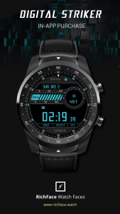 اسکرین شات 1 برنامه Digital Striker Watch Face