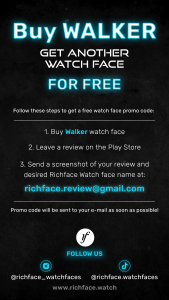 اسکرین شات برنامه Walker Watch Face 4