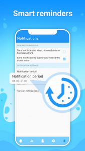 اسکرین شات برنامه Water tracker & drink water 2