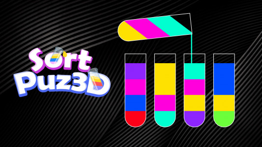 اسکرین شات 6 بازی SortPuz 3D: Water Color Sort