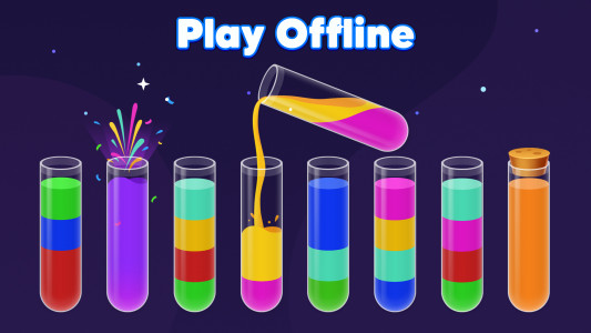 اسکرین شات بازی Water Sort! Color Sort Puzzle 1