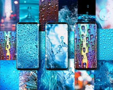 اسکرین شات 1 برنامه Water drops live wallpaper