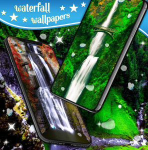 اسکرین شات برنامه Waterfall Water Drops Live Wallpaper 4