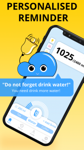 اسکرین شات برنامه Water Reminder-Water Tracker 1