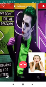 اسکرین شات برنامه Joker Prank Fake Video Cal 4
