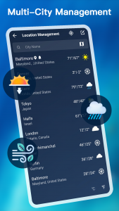 اسکرین شات 6 برنامه Weather - Accurate Weather App