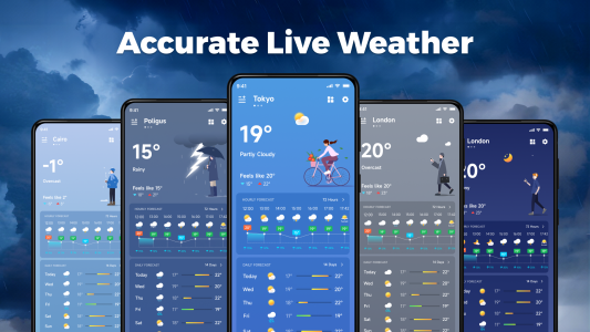 اسکرین شات 1 برنامه Accurate Live Weather