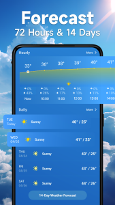 اسکرین شات 3 برنامه Weather Forecast- Live Weather
