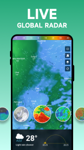 اسکرین شات 4 برنامه Weather Forecast - Live Radar