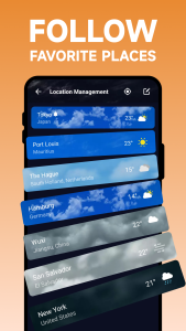 اسکرین شات 6 برنامه Weather Forecast - Live Radar