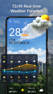 اسکرین شات 1 برنامه Weather: Live radar & widgets