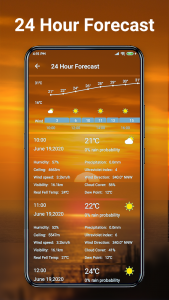 اسکرین شات برنامه Live Weather: Weather Forecast 5