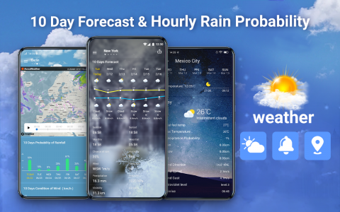 اسکرین شات برنامه Live Weather: Weather Forecast 2