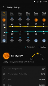 اسکرین شات برنامه Live Weather & Weather Radar 7