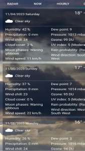 اسکرین شات برنامه آب و هوا پلاس - رادار، بادسنج و... 5