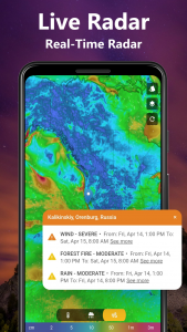 اسکرین شات برنامه Weather - Live Radar & Widgets 2