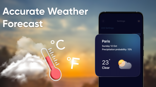 اسکرین شات برنامه Weather Widget : Forecast App 2