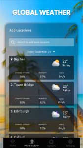 اسکرین شات برنامه Weather App: Local Weather App 2