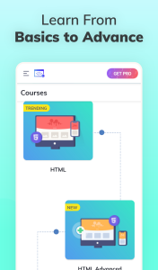 اسکرین شات 1 برنامه Learn Web Development