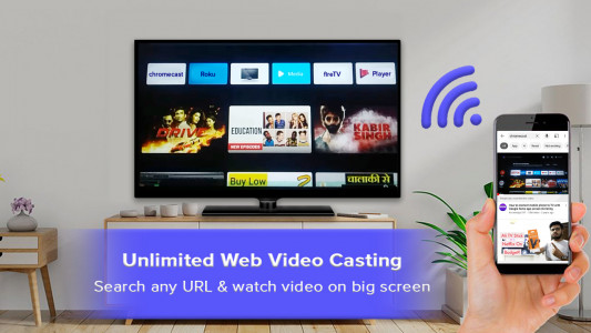 اسکرین شات برنامه Web Video Cast - Smart View TV 3