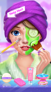 اسکرین شات بازی ASMR Makeup Salon: Spa Games 1