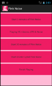 اسکرین شات برنامه Pink Noise 2