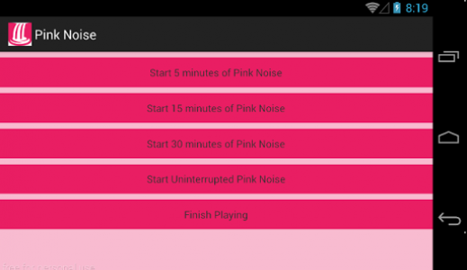 اسکرین شات برنامه Pink Noise 4