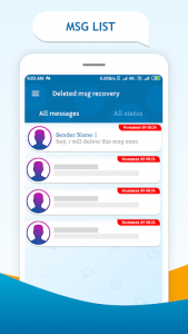 اسکرین شات برنامه Deleted messages recovery whats : see removed msg 2