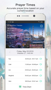 اسکرین شات 3 برنامه Islamic Prayer Times & Tracker