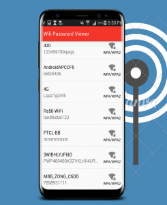 اسکرین شات برنامه Wifi Password Viewer 4