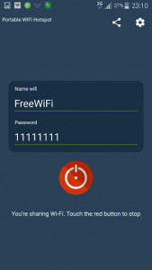 اسکرین شات برنامه Portable Wi-Fi Hotspot - Wifi Hotspot Free 3