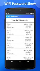 اسکرین شات برنامه Wifi password Show: Key View 3
