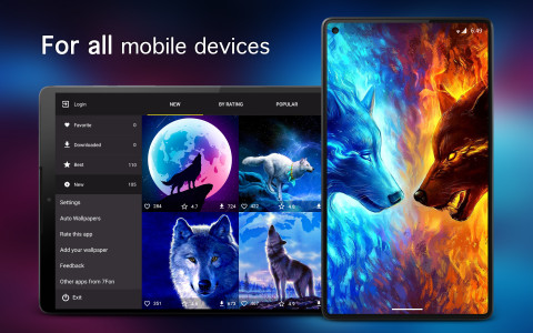اسکرین شات 6 برنامه Wolf Wallpapers 4K