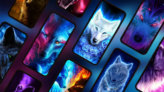 اسکرین شات برنامه Wolf Wallpapers 4K 1