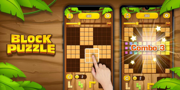 اسکرین شات بازی Wood block game - block puzzle 1