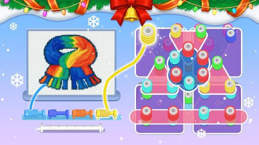 اسکرین شات 8 بازی Wool Sort - Yarn Unravel Games