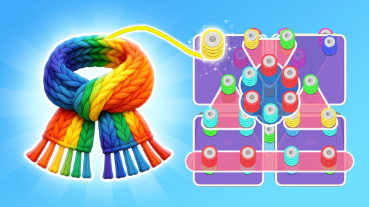 اسکرین شات 8 بازی Wool Sort - Yarn Unravel Games