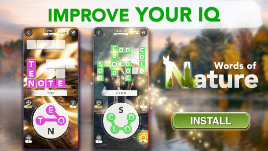 اسکرین شات 6 بازی Word Connect - Words of Nature